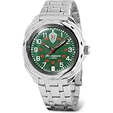 VOSTOK | Komandirskie 211950 Border Troops Mechanical Hand Wind Wrist Watch | Steel Bracelet B&reg;