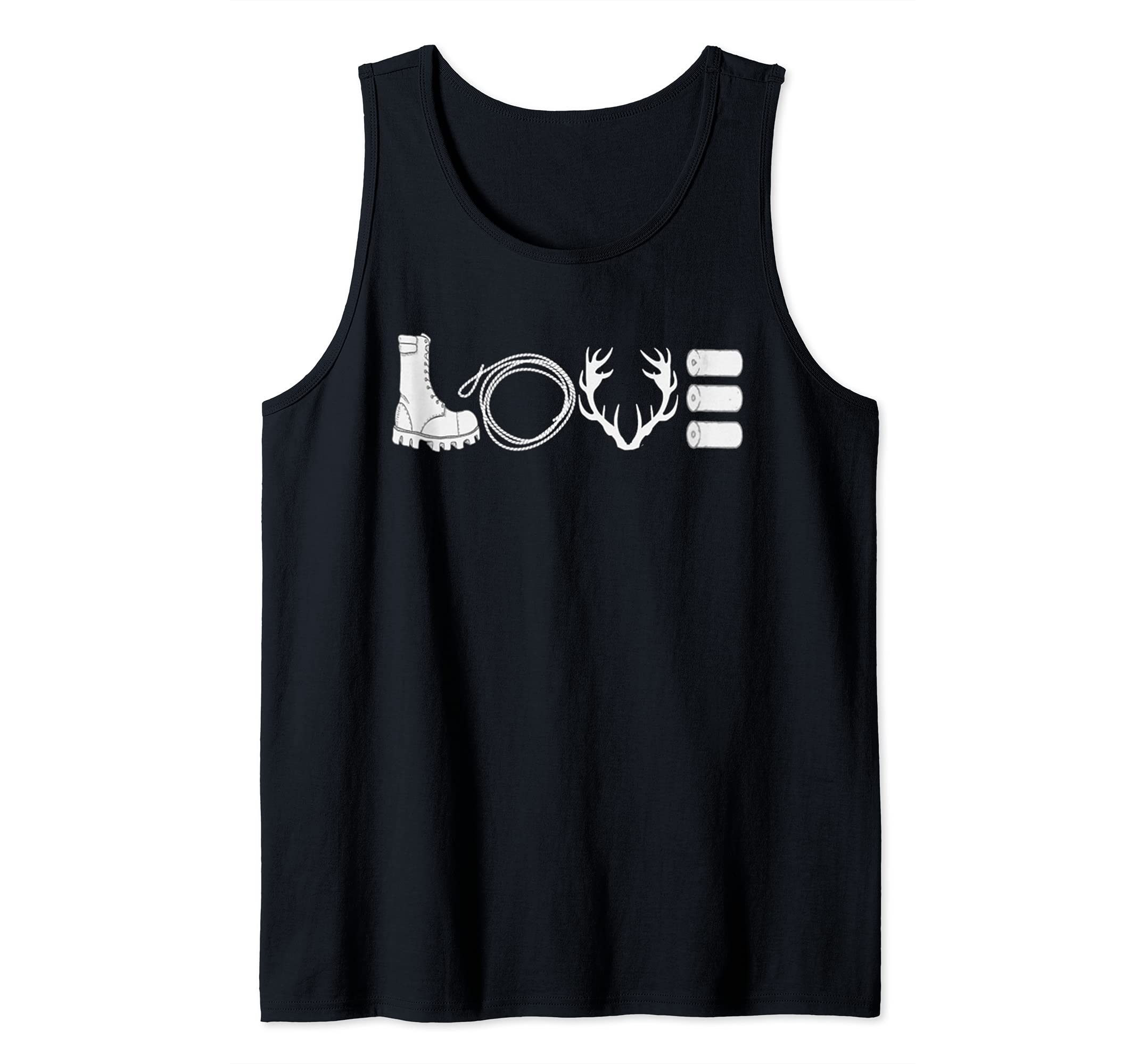 Hunting Hunter Boots Deer Horns Bow Hunt Outdoor Gift USA Tank Top