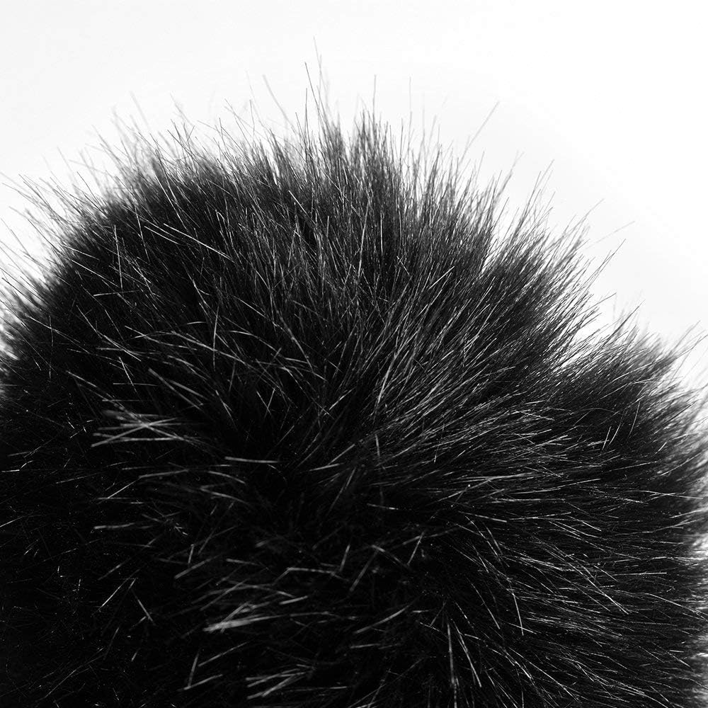 comica Pack of 3 Fur Windscreen for Microphone Mini Microphone Fur Microphone Windscreen Muff - Image 4