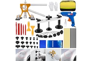 NJ FOREVER Car Dent Puller Kit, 51 PCS Paintless Dent Removal Kit, Car Dent Repair Kit with Adjustable Dent Lifter & Bridge Puller, Dent Remover Tool for Car Hail Damage DIY Repair