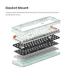 MelGeek Mojo68 Plastic Transparent Mechanical