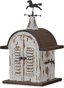 Amazon Com Captiva Hand Crafted Mahogany White Harvest Birdhouse