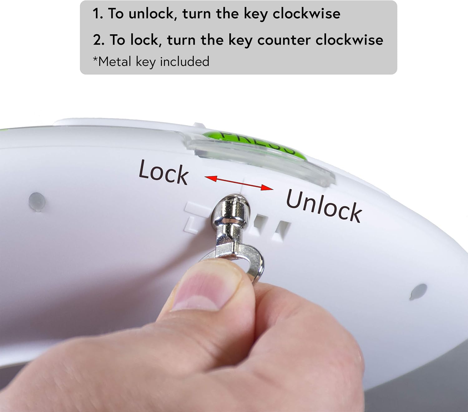 GMS 28 Day Automatic Pill Dispenser Dosage Reminder for up to 6 Alarms a Day with Flashing Light and Locked Cover - Standard Edition: Health & Personal Care