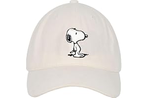 Concept One Unisex-Adult Peanuts Snoopy Dad Hat, Adult Baseball Cap with Curved Brim