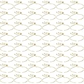 Junkin 30 Pieces Slider Bracelet 8.7 Inches Adjustable Bracelet with Rhinestones Ends Extender Chains for Jewelry Making Woman (Gold)