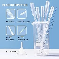 Aeseusia Plastic Graduated Cylinder, 10ml 25ml 50ml