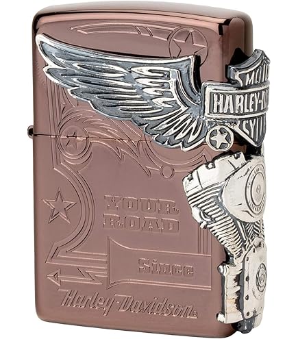 Amazon.com: Zippo HDP-75 Lighter, Silver, Harley-Davidson