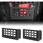 BIZOCO MOLLE Storage Box for Car SUV Truck, 2-Pack | Tactical Tool Storage Box for MOLLE Panel Accessories, Universal Metal Organizer