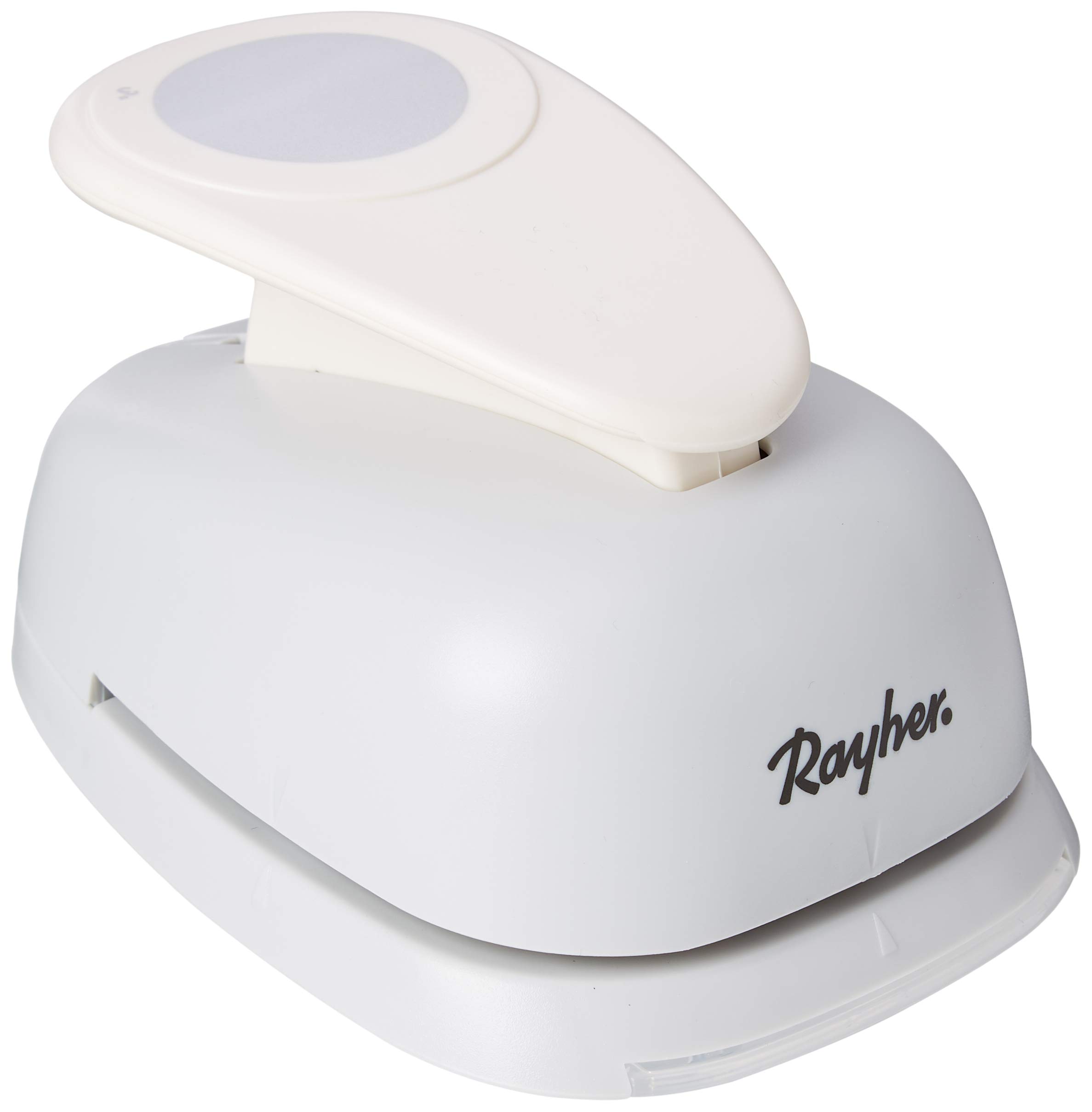 Rayher 69084000 Paper Craft Punch, Circle Lever Punch for Card Making and Scrapbooking, 7.6 cm, 3 Inch