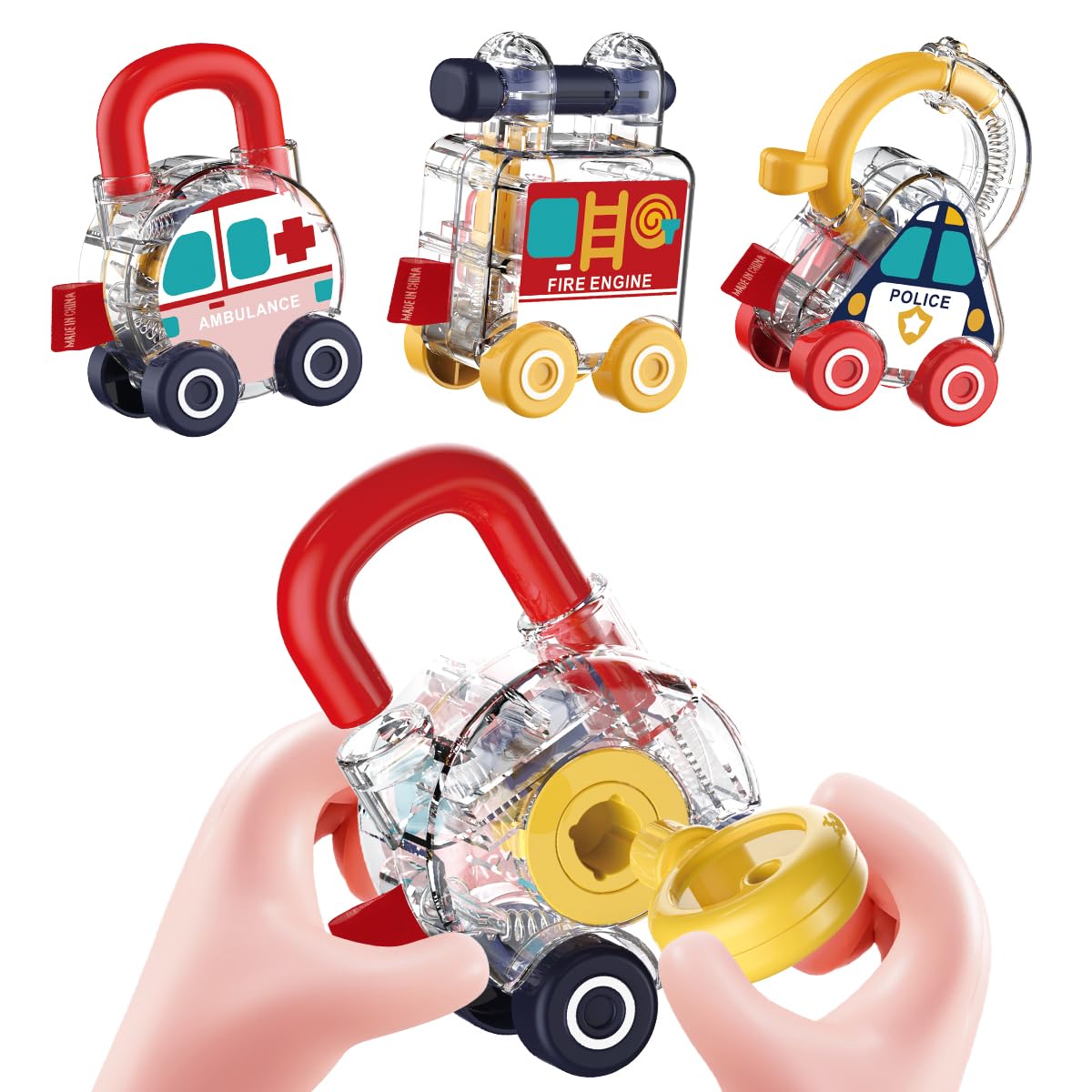 YYDeek Lock and Key Travel Toys for Toddlers on Plane, Montessori Toys for 1 2 3 Years Old, Early Development Activity Fine Motor Skills