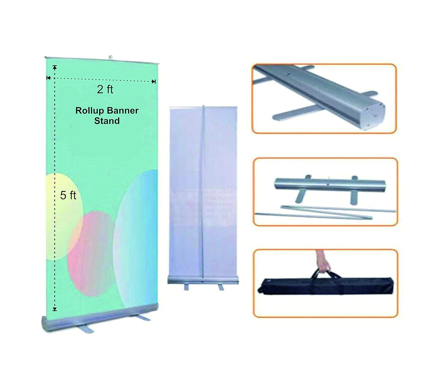 Aluminium Rollup Banner Standee OXPRESS 5 X 2 feet Amazon.in Home