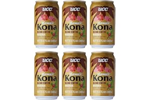 C&U UCC Canned Coffee Blend with Milk Drink 6 Pack (Hawaii Kona Blend Coffee with Milk)