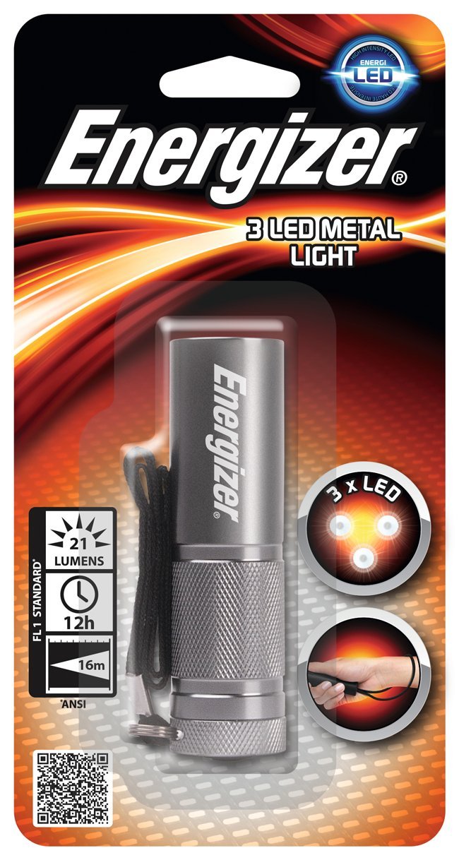 Energizer Value Metal Torch Requires 3 x AAA Batteries