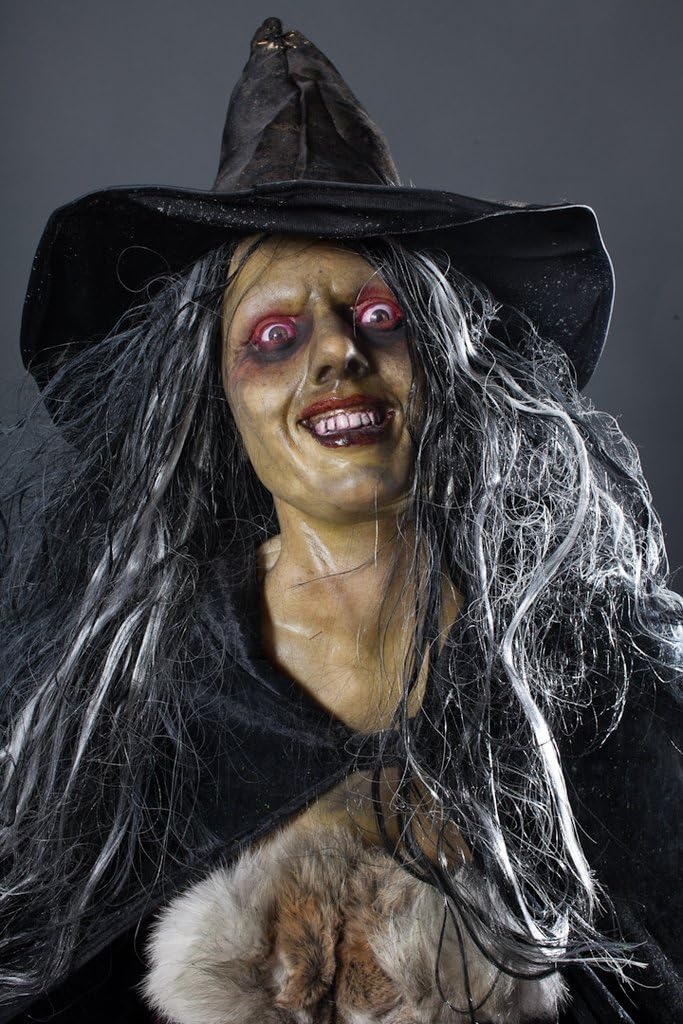 BACK FROM THE GRAVE Evil Green Witch LifeSize Halloween