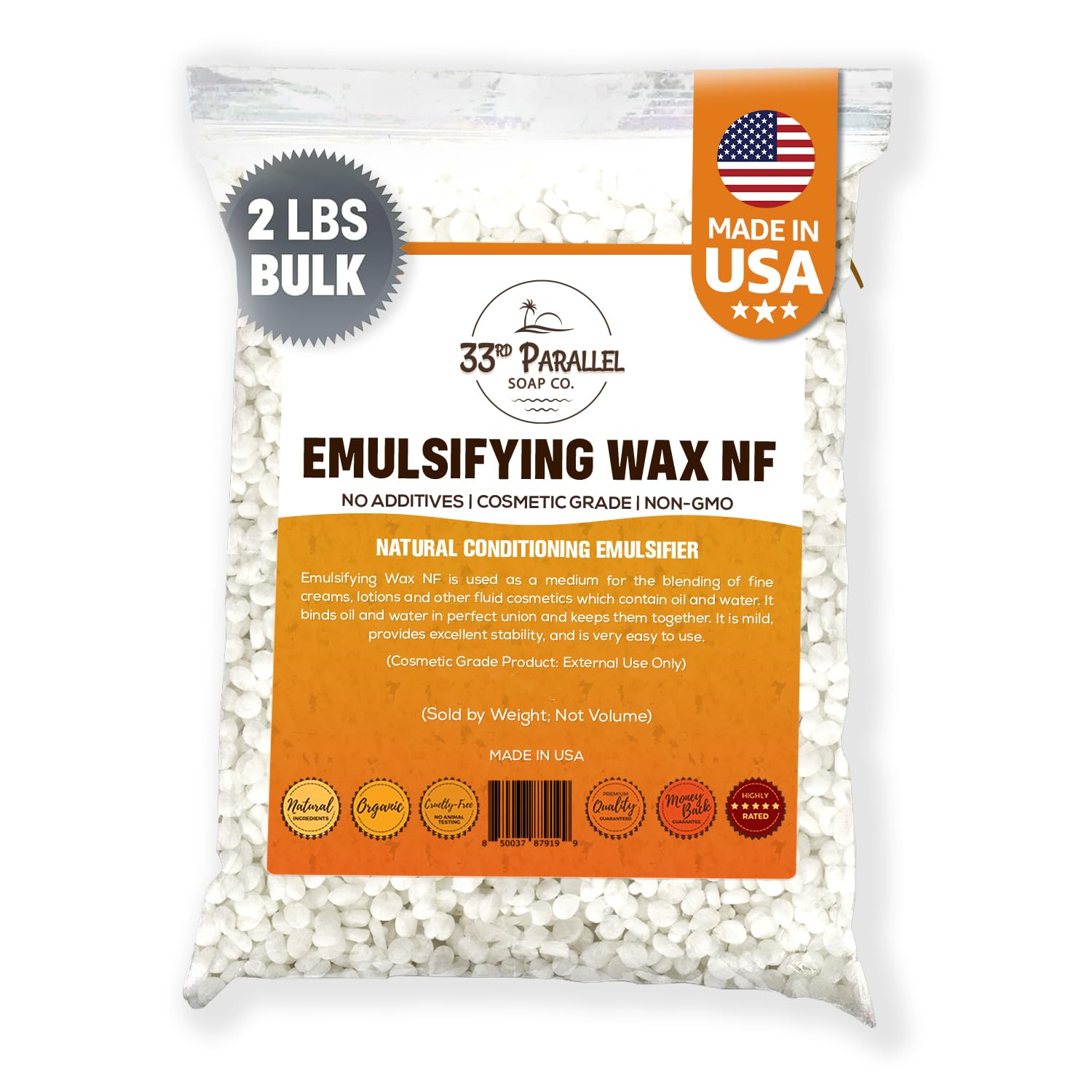 Non-GMO Emulsifying Wax NF Pastilles