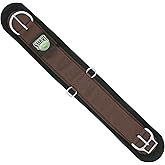 Weaver Equine 28" Felt Lined Smart Cinch, Straight Horse Cinch, Brown | Two Roller Roll Snug Buckle, Non Rust Stainless Steel Hardware, Durable Poly Webbing Top, Western Horse Riding Supplies