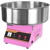 VIVO Pink 1030W Electric Cotton Candy Machine, CANDY-V001 | Commercial Candy Floss Maker, 20 in Stainless Steel Bowl with Sugar Scoop, Easy Home Use