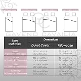 Gaveno Cavailia Easy Care Check Style Duvet Cover Set King Blush Pink view 5