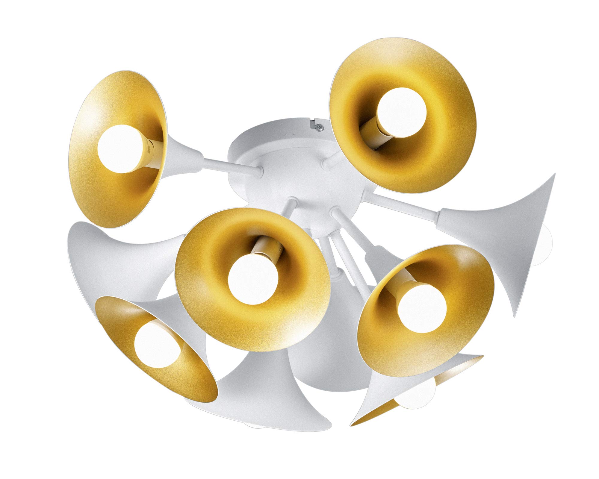 Trio Leuchten Ceiling Light, Metal, Matte White