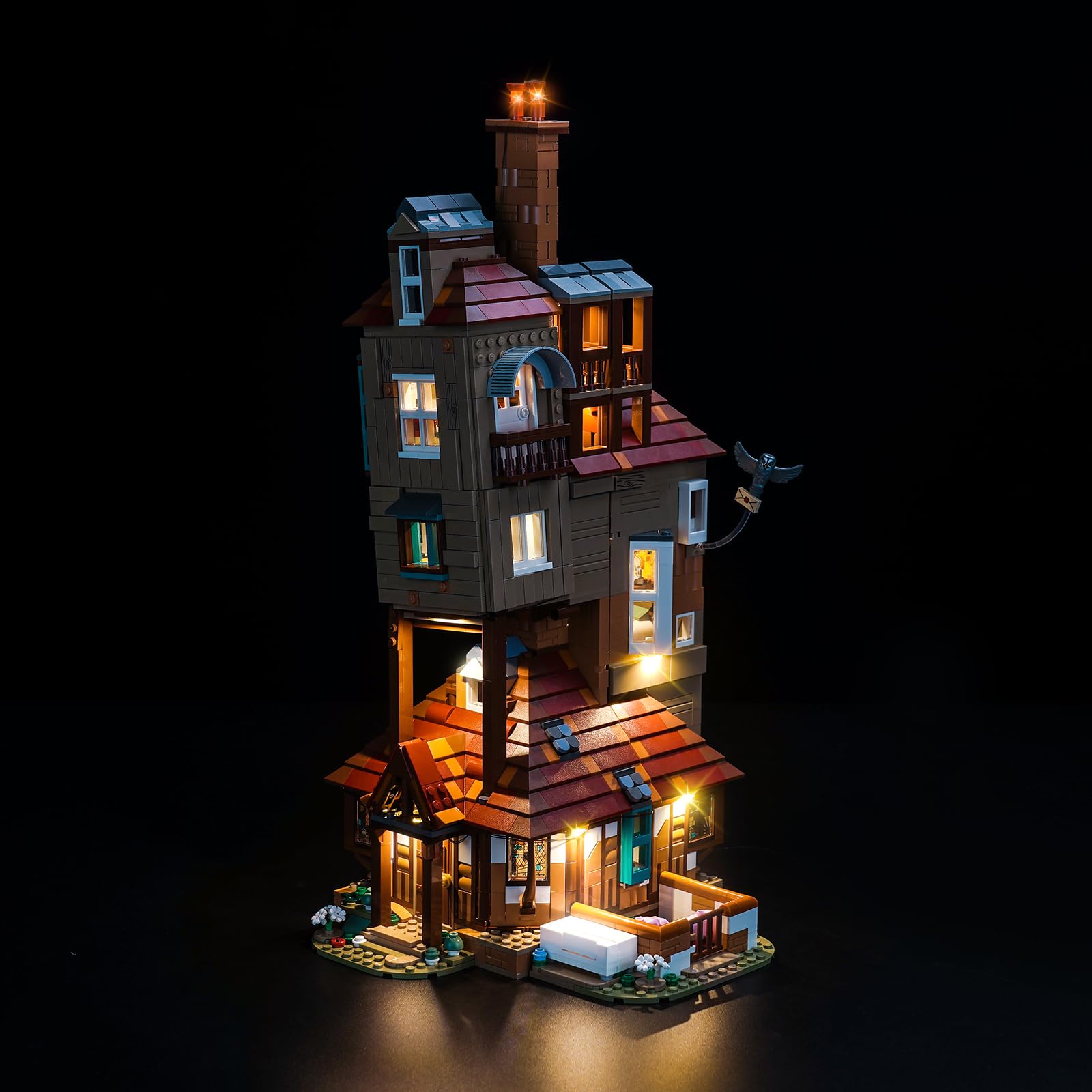 LocoLee Led Light Set Compatible with Lego The Burrow – Collectors' Edition Led Decoration Lighting Kit Compatible with Lego 76437 Building Blocks Model,Only Lights Set,No Model — image 1
