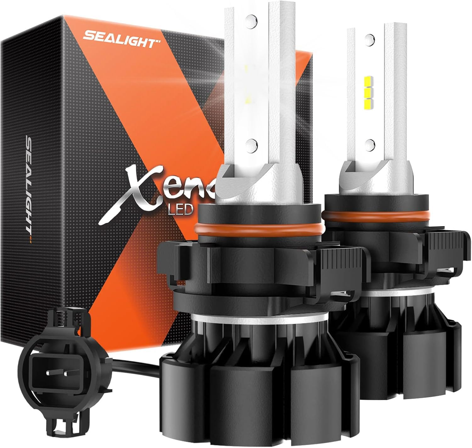 Photo 1 of 1 BULB DOES NOT WORK ------------------------------------------------------------------SEALIGHT 5201 5202 Led Fog Light Bulbs, 13,000 Lumens 600% High Bright Super Heat Dissipation PS19W PS24W Fog Lights Led, 6500K Cool White 50000HRS Lifespan 5202 Fog Li