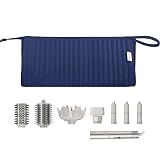 Lexeeco Dy son Air wrap Travel Case Hair Tools Travel Bag for Shark Flexstyle Carrying Case Portable Shark Hair Dryer Revlon Flat Curling Iron Organizer (Blue)