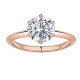 SMILEST 2ct Moissanite Solitaire Ring for