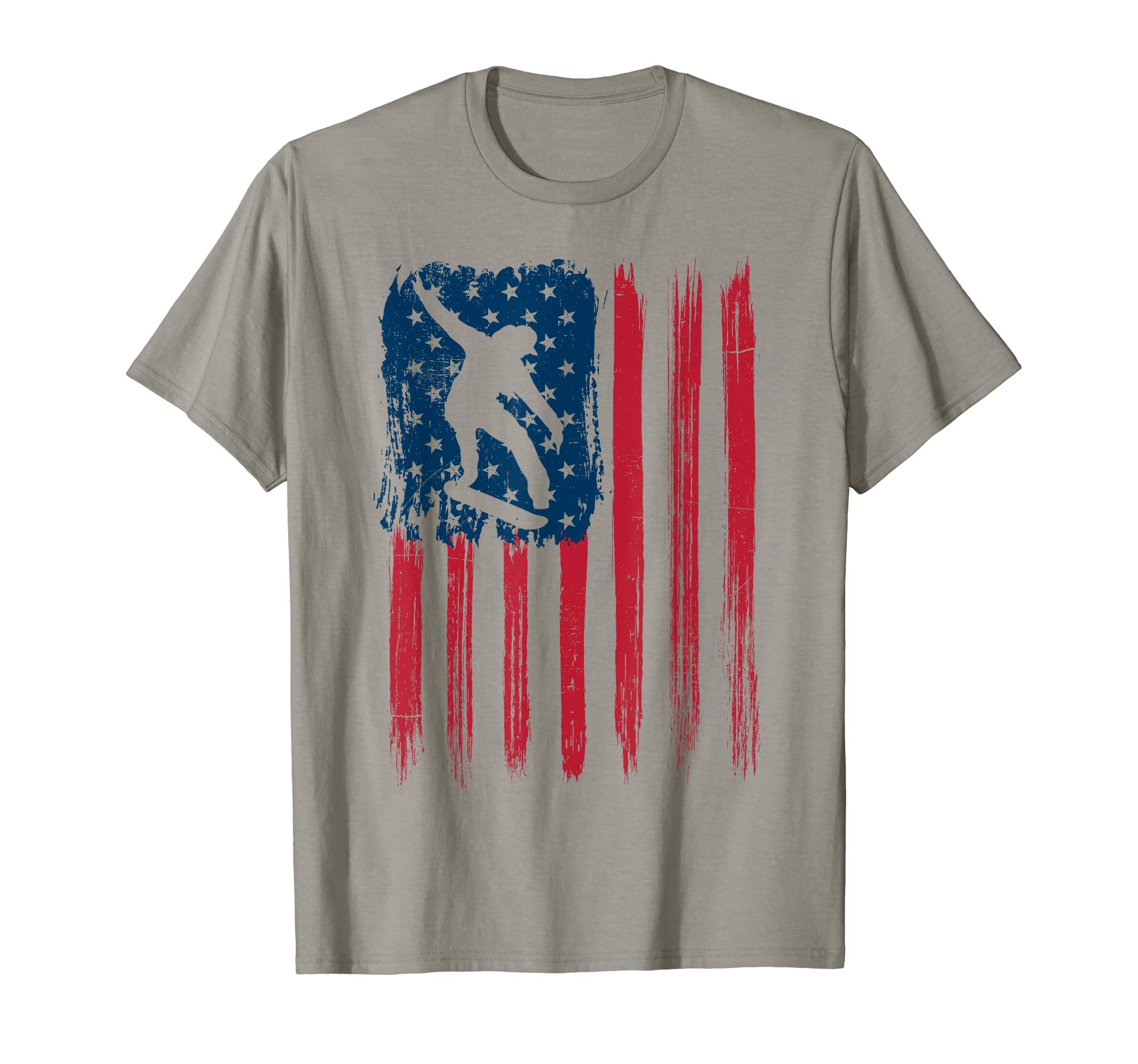 Skateboard American Flag Skate Skateboarding Skateboarder T-Shirt
