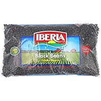 Iberia Black Beans, Dry Beans 4 lbs, Bulk Dry Black Beans Bag, Fiber & Protein Source, Farm Fresh# 1 Grade Black Beans