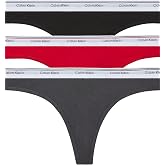 Calvin Klein Balance Cotton Stretch Thong Panties, 3 Pack