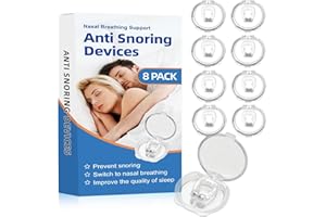 AURONP Anti Snoring Devices(8 Pack),Silicone Magnetic Stop Snoring Solution,2024 Upgraded Snoring Devices for Men and Women,Anti Snoring Nose Clip