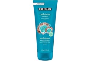 Freeman Anti-Stress Clay Mask, Dead Sea Mineral Face Mask, Lavender & Sea Salt Balance & Calm Skin, Unclog Pores, Facial Mask For All Skin Types, No Harsh Chemicals, 6 fl. oz./175 ml Tube, 1 Count