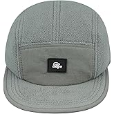 CLAPE Winter Warm Baseball Caps for Men, Fleece Soft Flat Brim Snapback 5 Panel Hat Low Profile Ball Cap for Outdooor Sport