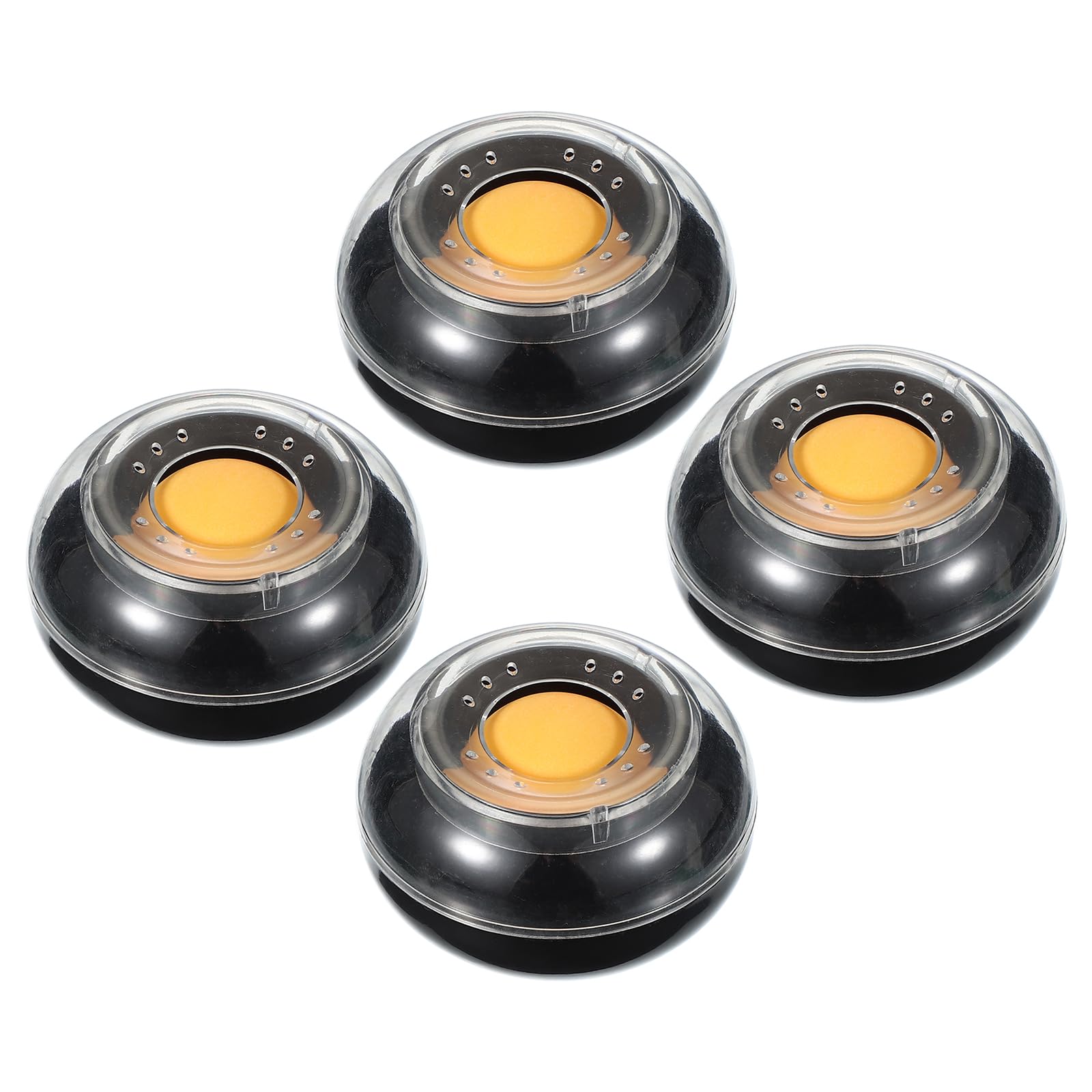 Photo 1 of PATIKIL Fingertip Moistener, 4 Pcs 3 Inch Plastic Reusable Non-Slip Finger Moistener Finger Damper for Bank Papers Bills Documents Counting, Black