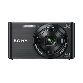 Sony DSC-W830 Digitalkamera (20,1 Megapixel, 8x optischer Zoom, 6,8 cm (2,7 Zoll) LC-Display, 25mm Carl Zeiss Vario Tessar We