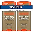 Mando Whole Body Deodorant For Men - Smooth Solid Stick - 72 Hour Odor Control - Aluminum Free, Baking Soda Free, Skin Safe - 2.6 Ounce (Pack of 2) - Unscented