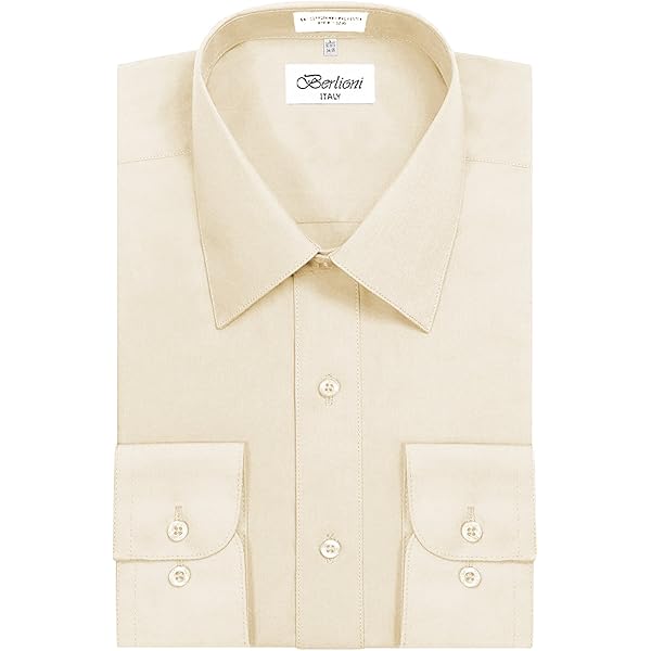 slim fit dress slacks White Solid Dress Shirt | Men's Dress Shirts main image 0
