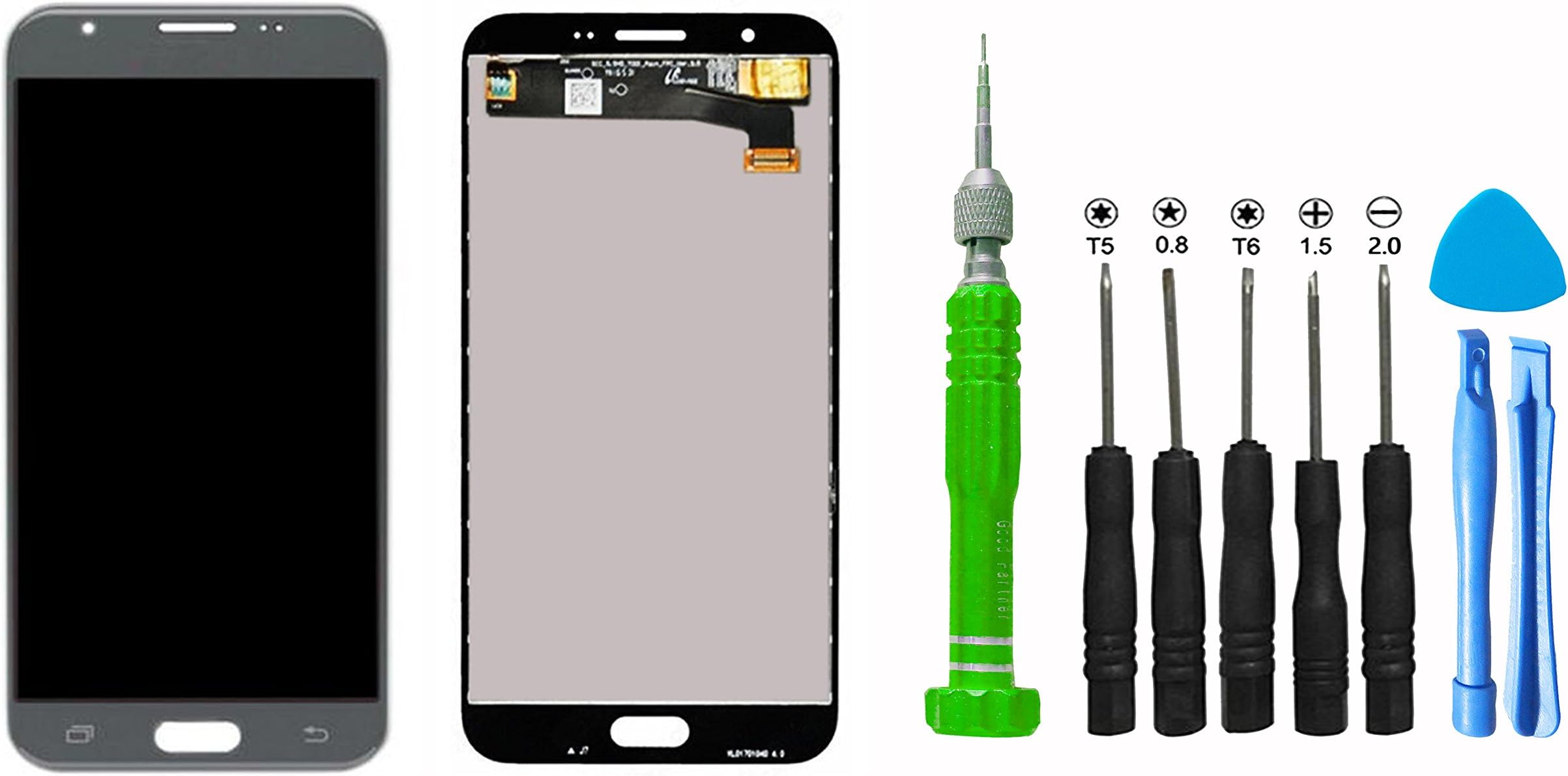 boliguo Samsung Galaxy J7 2017 J727 J727R4 J727V 5.5" LCD Display Touch Screen Digitizer Assembly Replacement Free Repair Tools Kit Silver