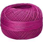 Lizbeth Size 80 HH80618 HH80 Cotton Thread 184 Yds 10G, Magenta Medium
