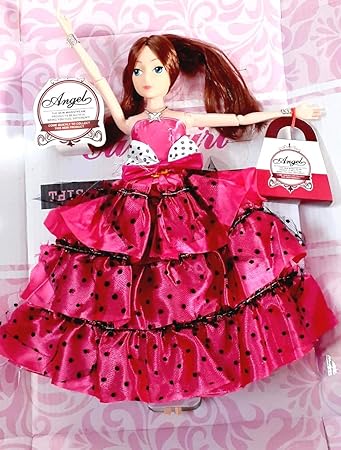 XTRENGTH Dollhouse Doll Fashion Girl 12-Inch Cute Girl Angel (RED)