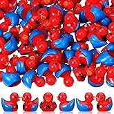 RoundFunny 60 Pcs Mini Resin Spider Ducks Tiny Duck Miniature with Spider Small Resin Animals Figures Landscape Decor for Home Office Car Decor Festive Gift