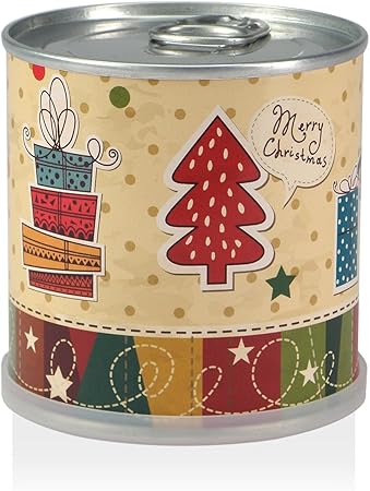 Natale Vintage Immagini.Albero Di Natale In Barattolo Di Latta Buon Natale Vintage Amazon It Casa E Cucina