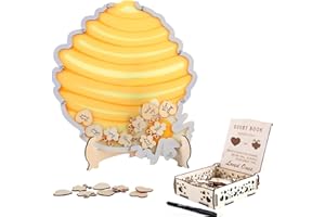 Fonder Mols Bee Baby Shower Guest Book Alternatives, Mommy to Bee Party Favors, Bee Birthday Party Baby Shower What Will it Bee Gender Reveal Decorations