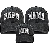 Funny Dad Mom Mini Matching Family Hat, Adjustable Embroidered Parent-Child Baseball Cap