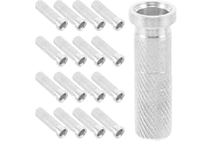 WIXGAOTK 50pcs Threaded Aluminum Arrow Shaft Inserts Metal Archery Parts Lightweight High Strength for Archery Hunting Practi