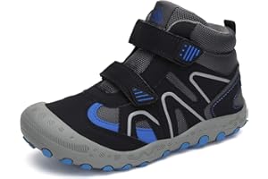 Mishansha Kids Water Resistant Hiking Boots, Boys Girls Anti Collision Anti-Skid Athletic Outdoor Ankle Adventure Trekking Shoes