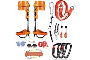 MITOJOSYEER Tree Climbing Gear - Tree Climbing Spikes Suitable for Tree Work, Fruit Picking,Tree Climbing,Logging of Tree Climbing Kit