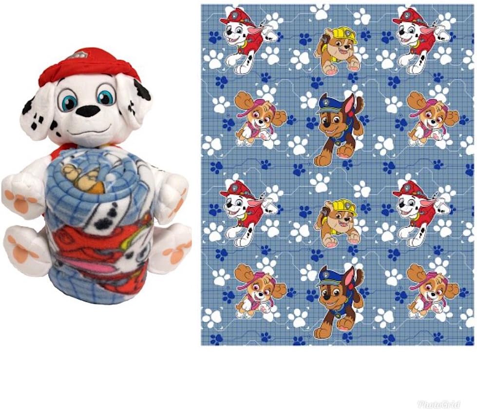 Paw Patrol Kids Marshall Character Pillow with Throw Blanket