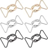 BENECREAT 6 Set 3 Colors Interlocking Metal Buckle, 2x1.6inch Interlocking Buckle Clasp Accessories for DIY Waist Belt Making, 8mm Thick