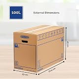 BANKERS BOX SmoothMove 100L Extra Large Moving Boxes Pack of 8 view 3